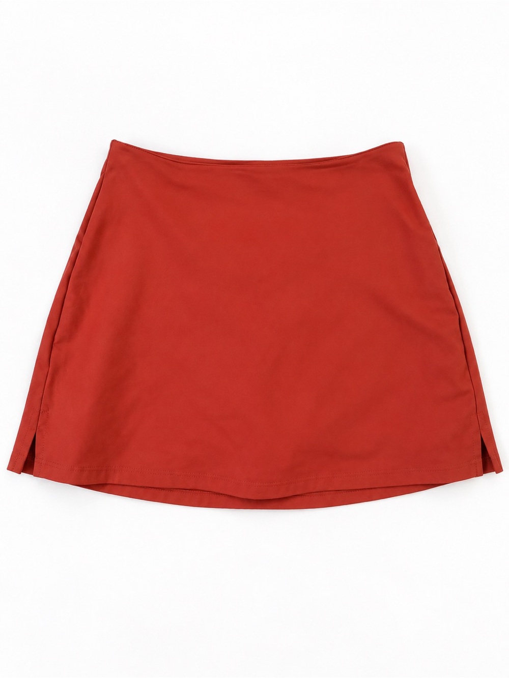 Girlfriend Collective Red High Rise Athletic Skort Built-In Shorts Size S